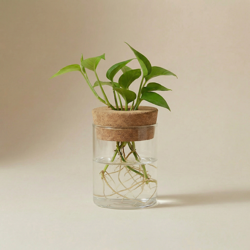 glass hydroponic set
