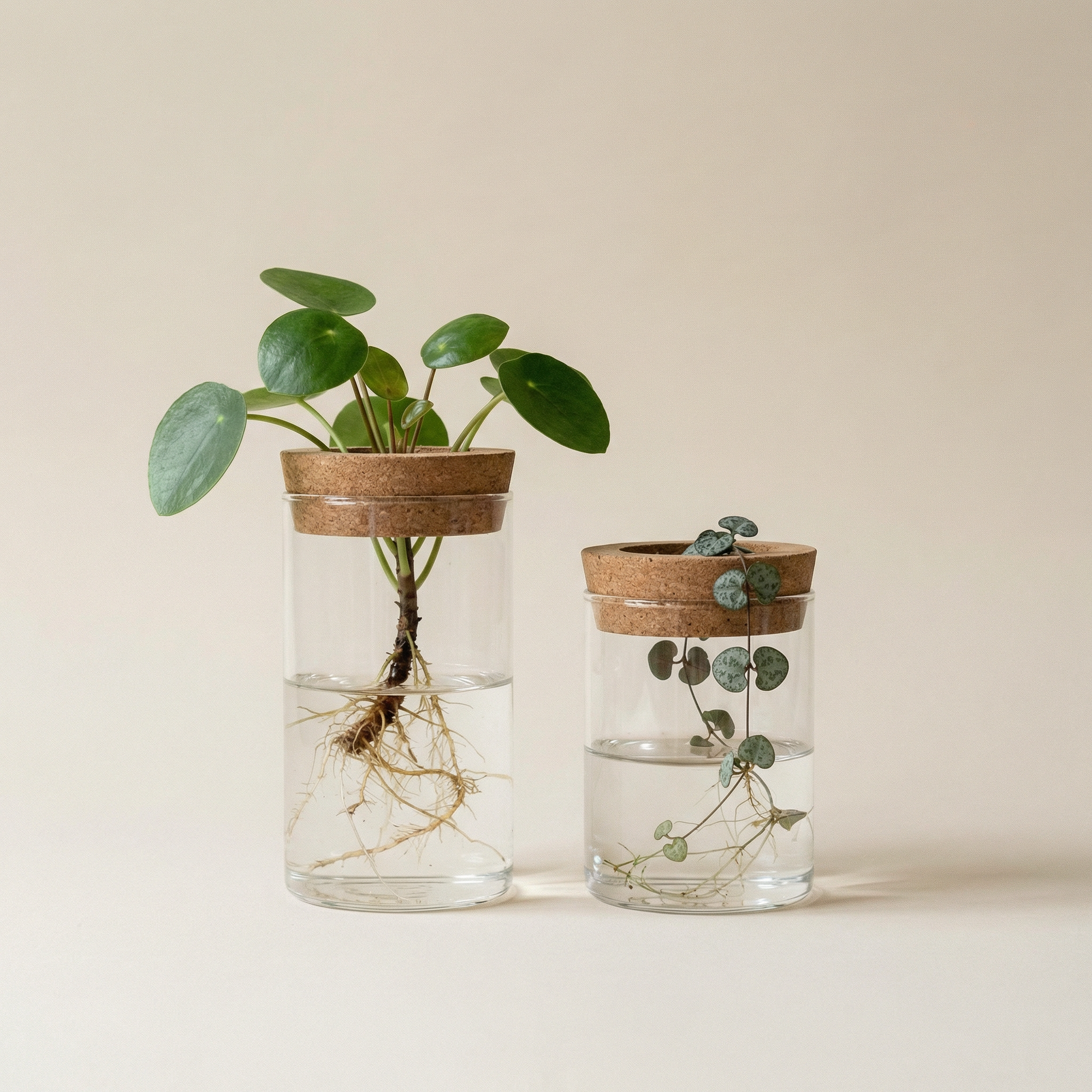 glass hydroponic set