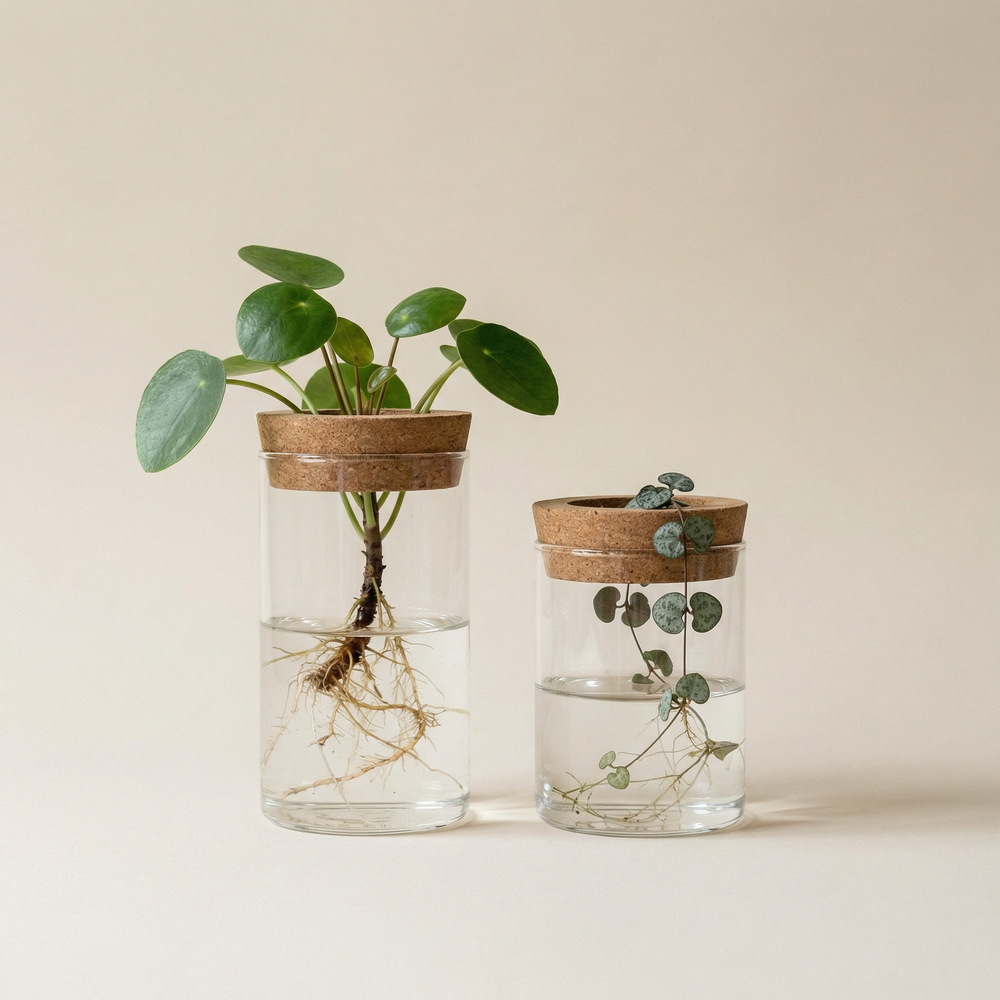 glass hydroponic set