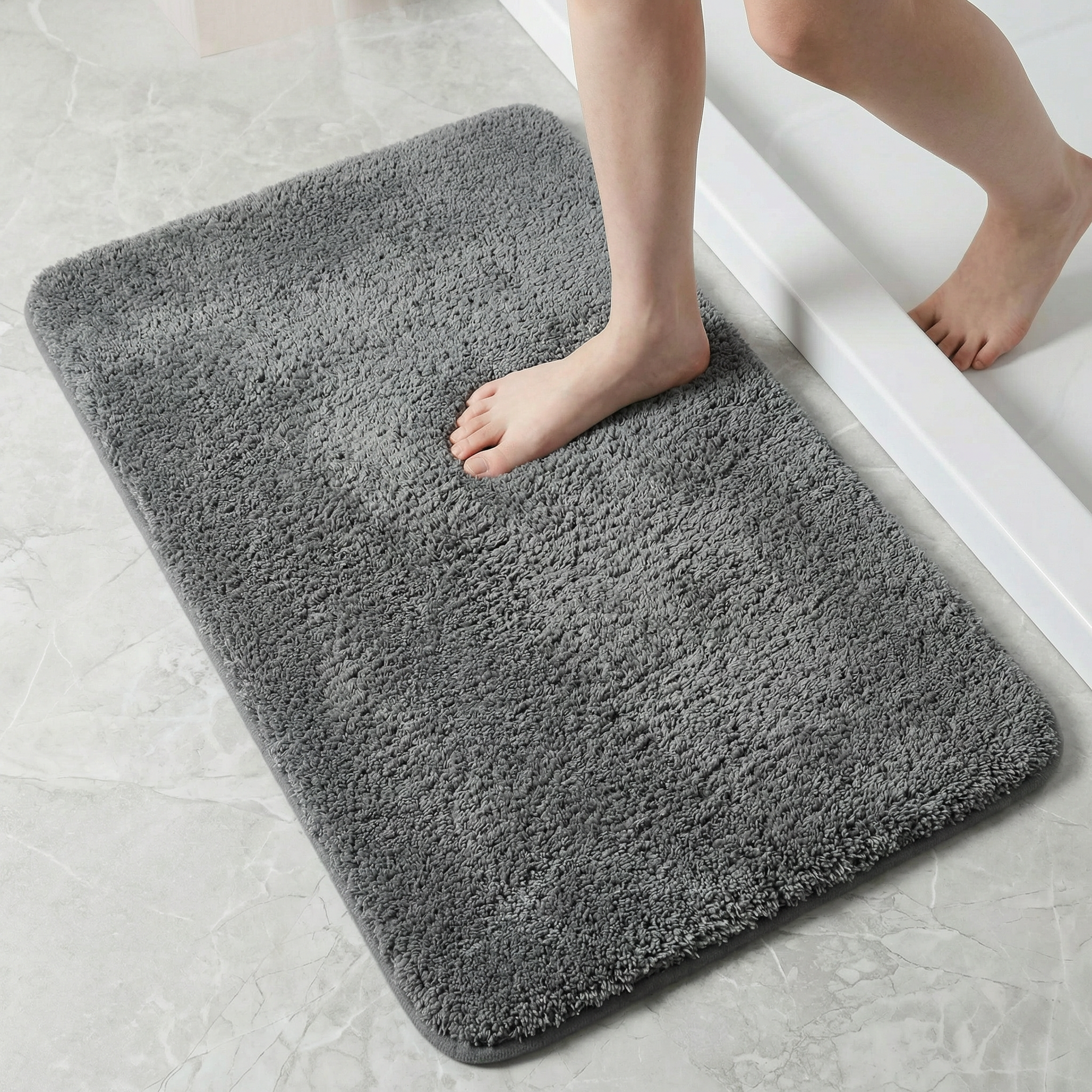Memory foam quick dry bath mat