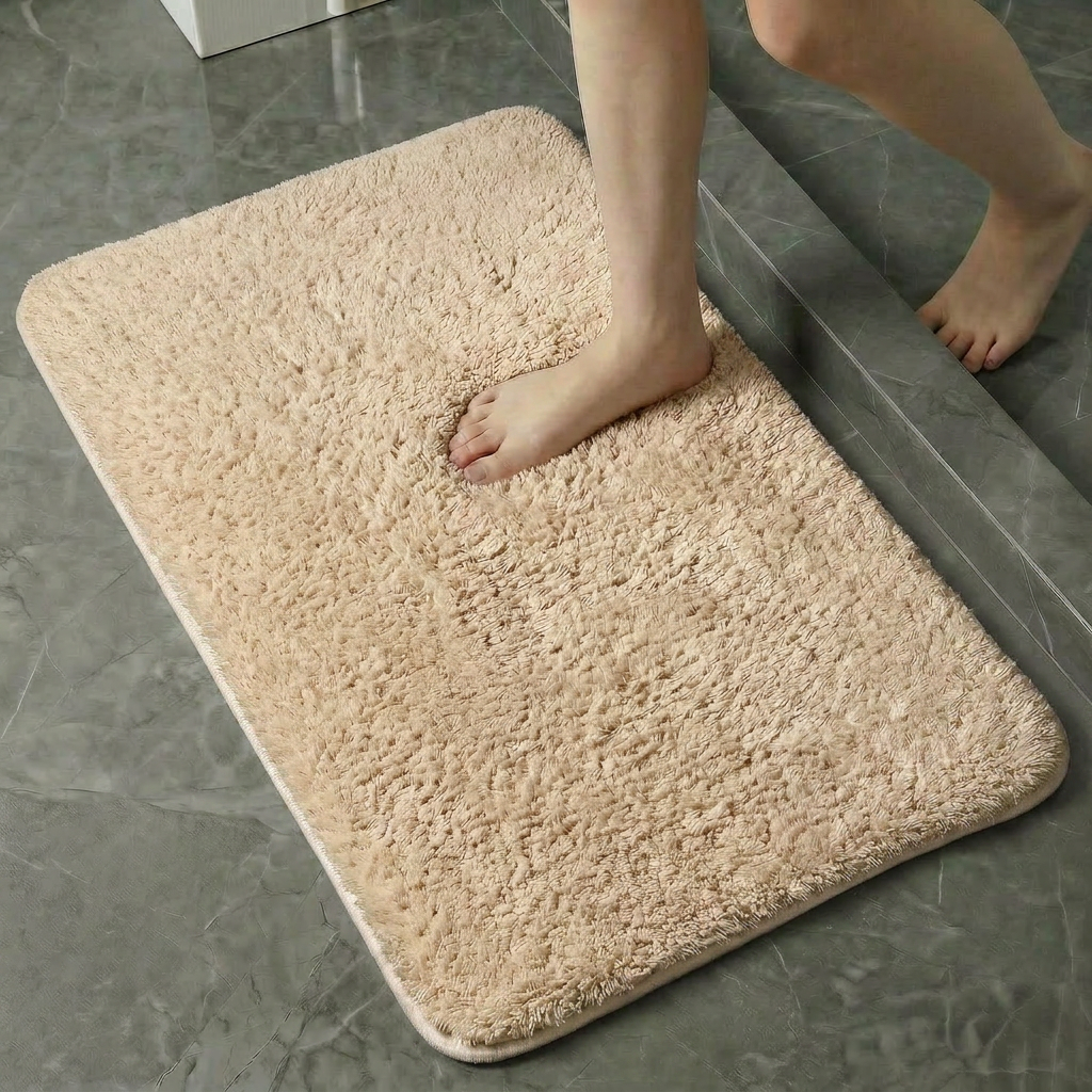 Memory foam quick dry bath mat