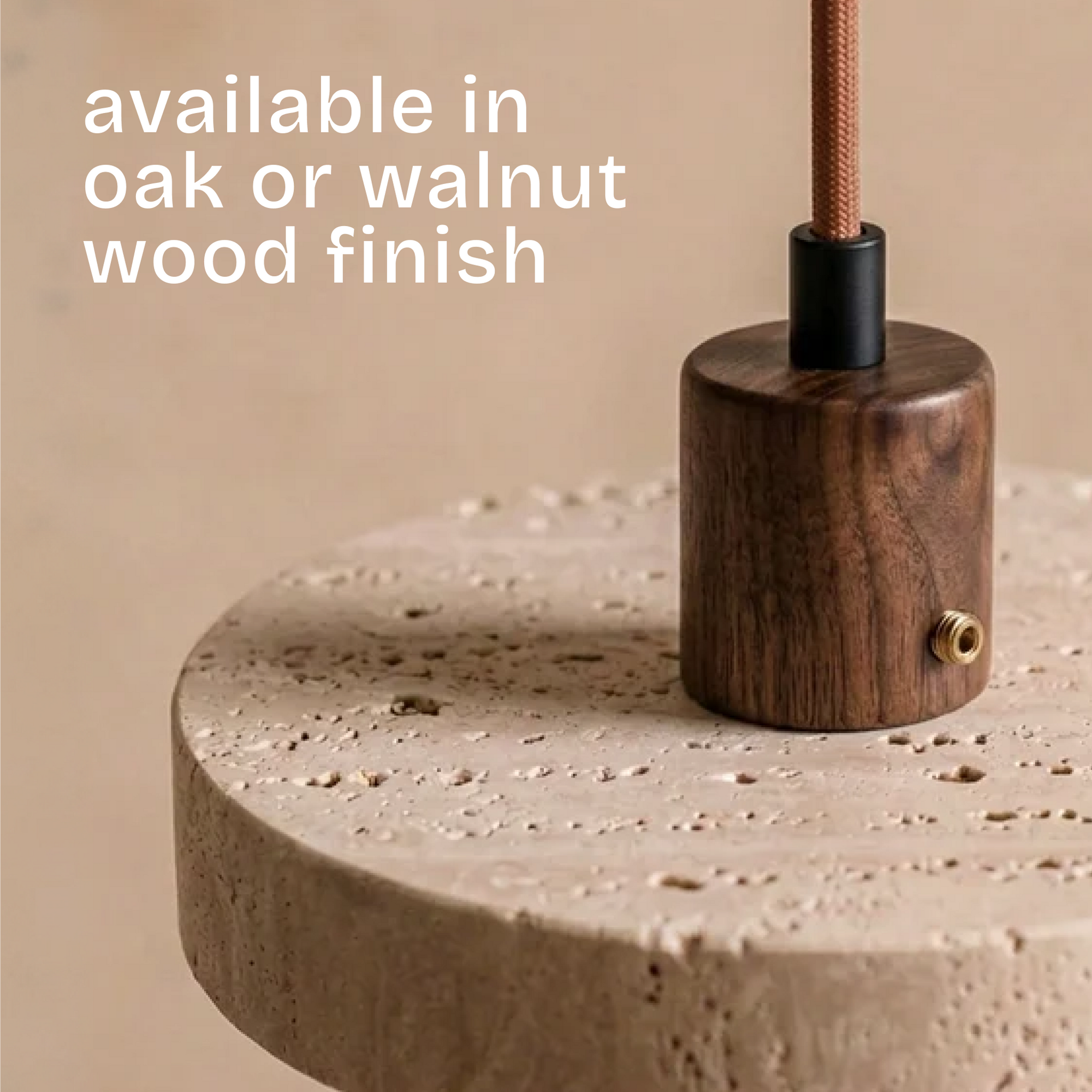 ishi travertine pendant light