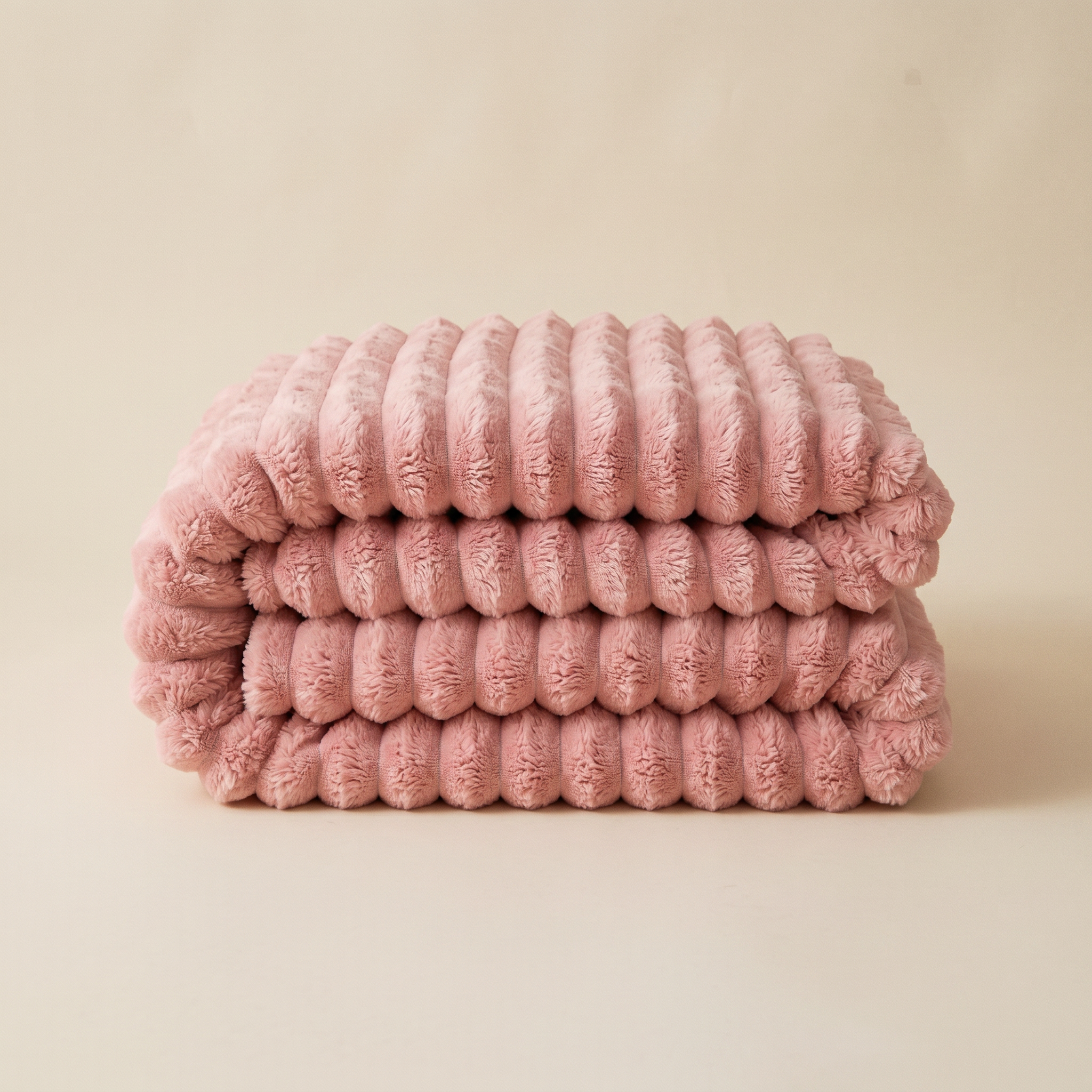 ultra soft ribbed fleece blanket