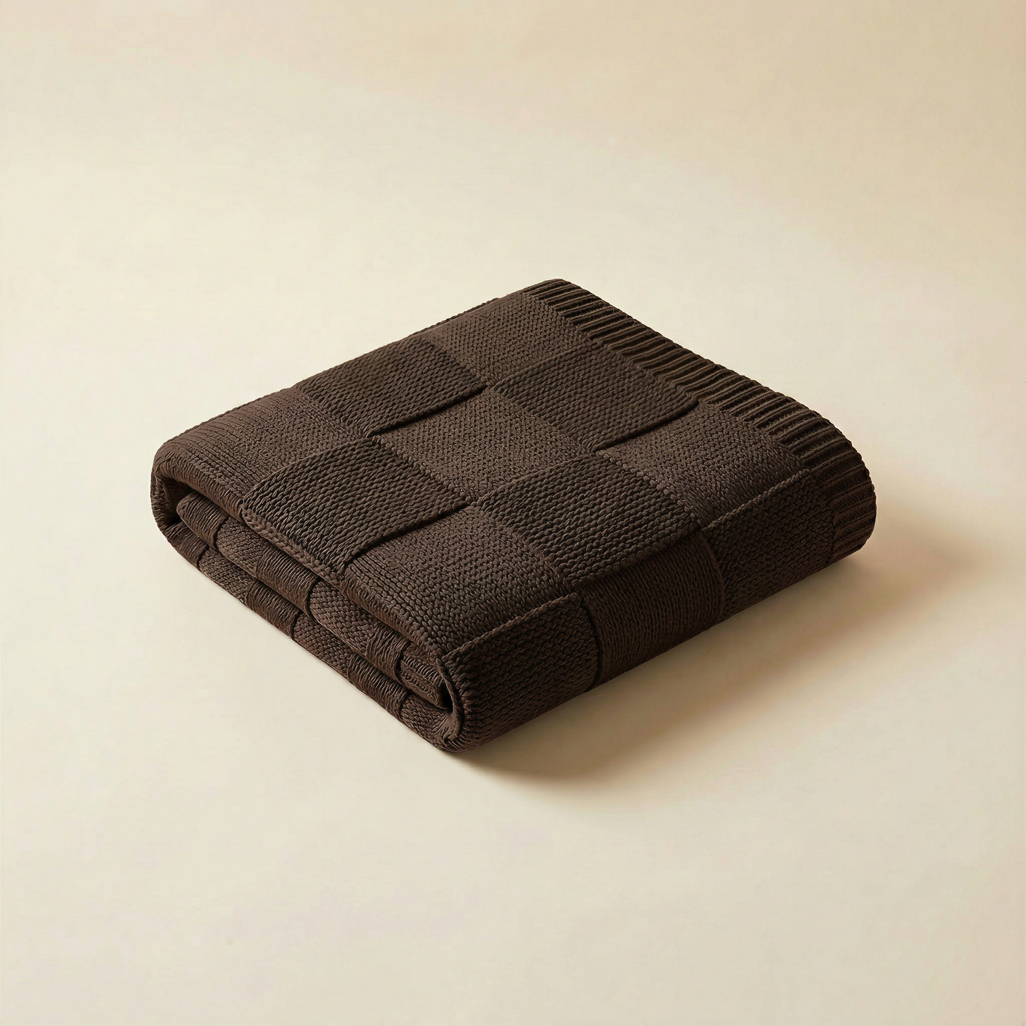 cotton knitted throw