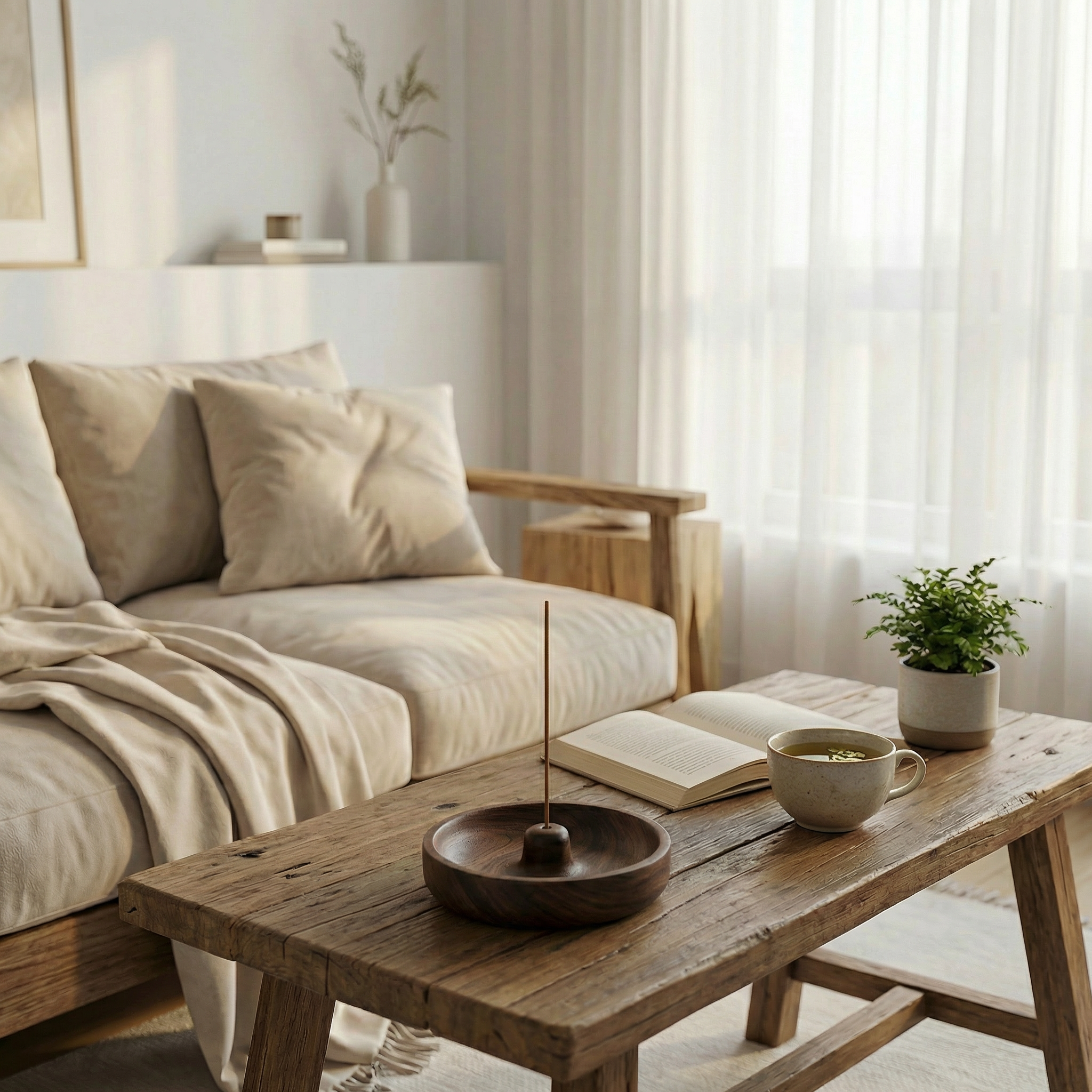 walnut incense burner