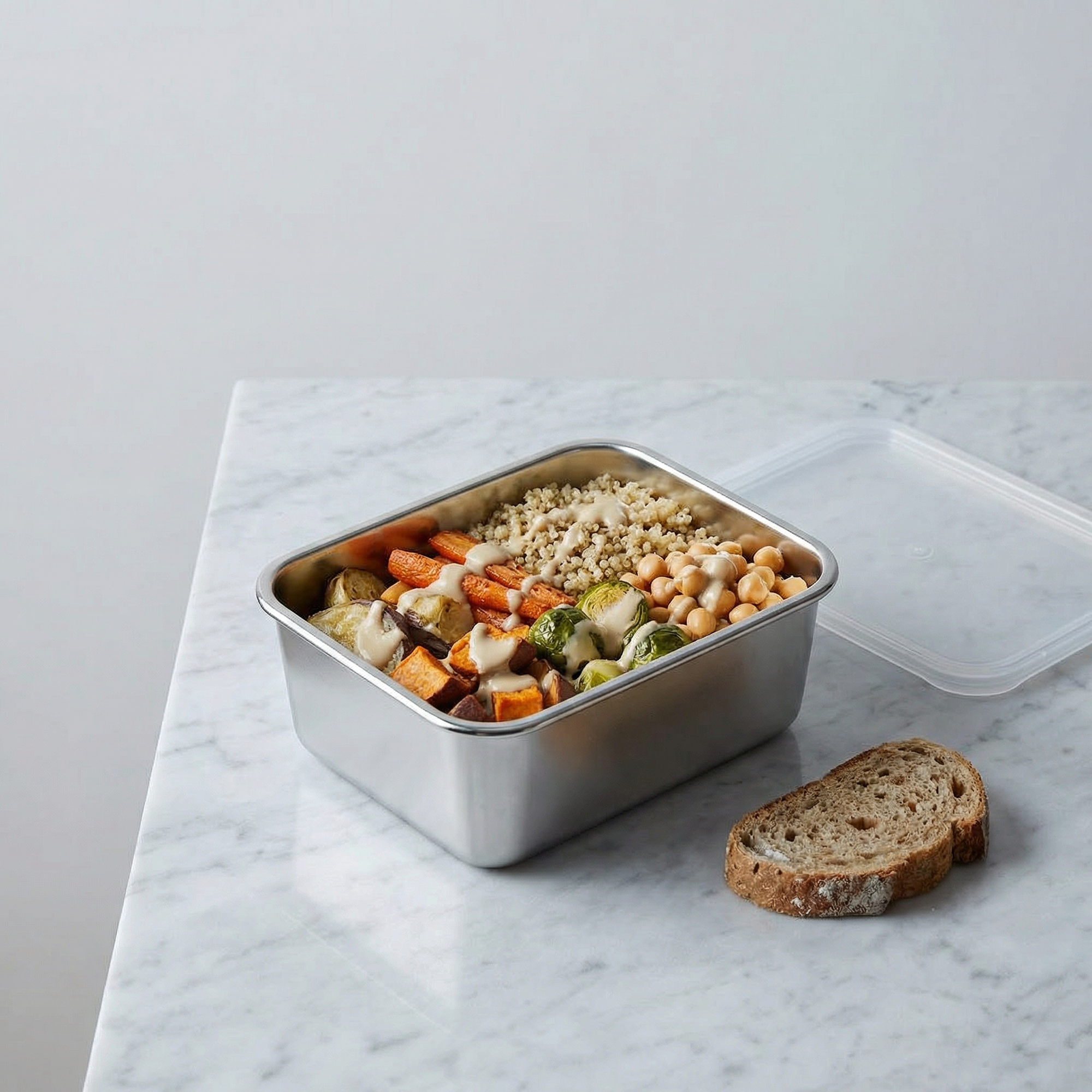 stainless steel meal prep set