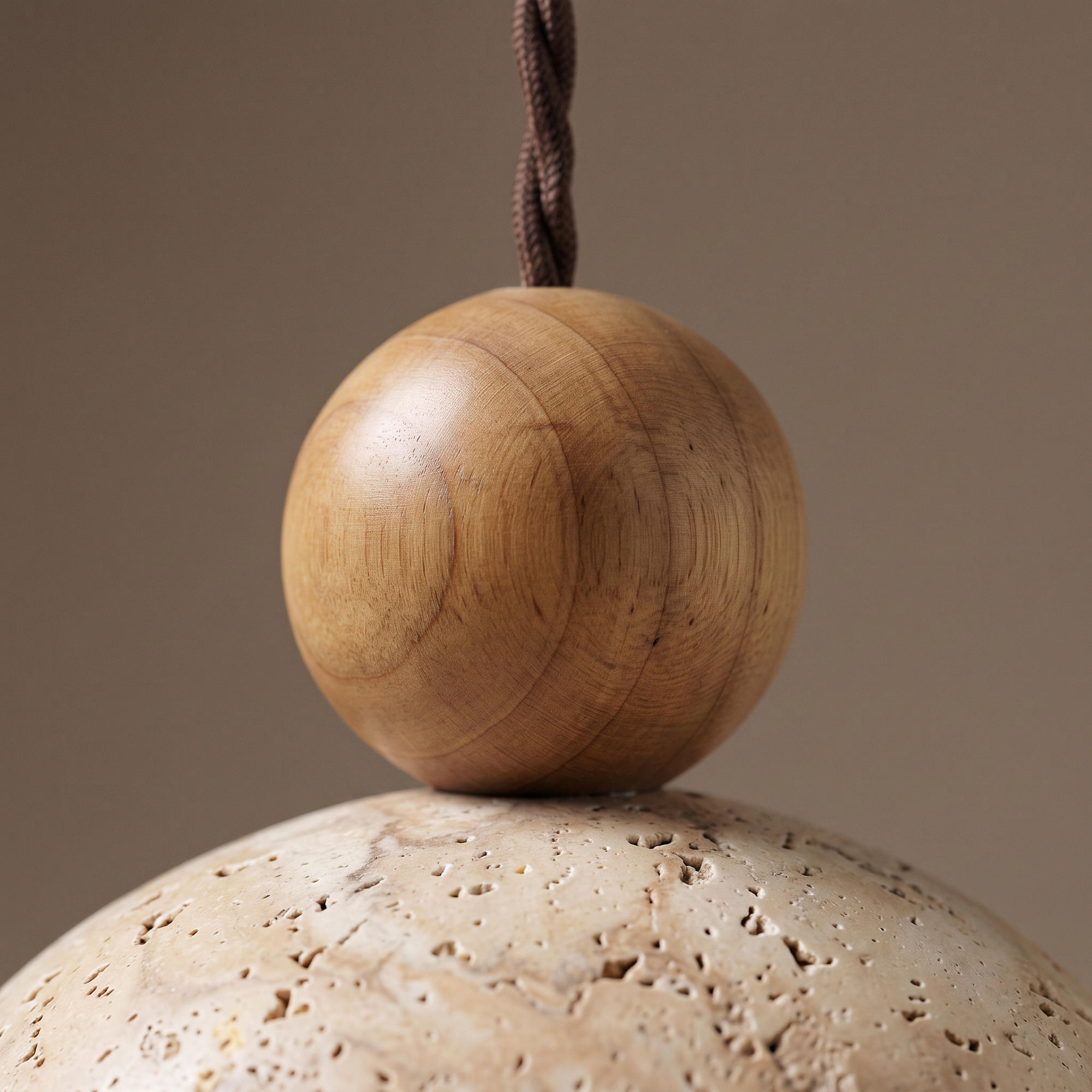 kura travertine pendant light