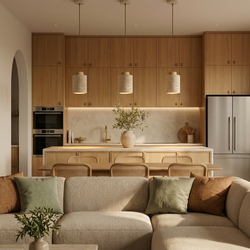 travertine pendant light