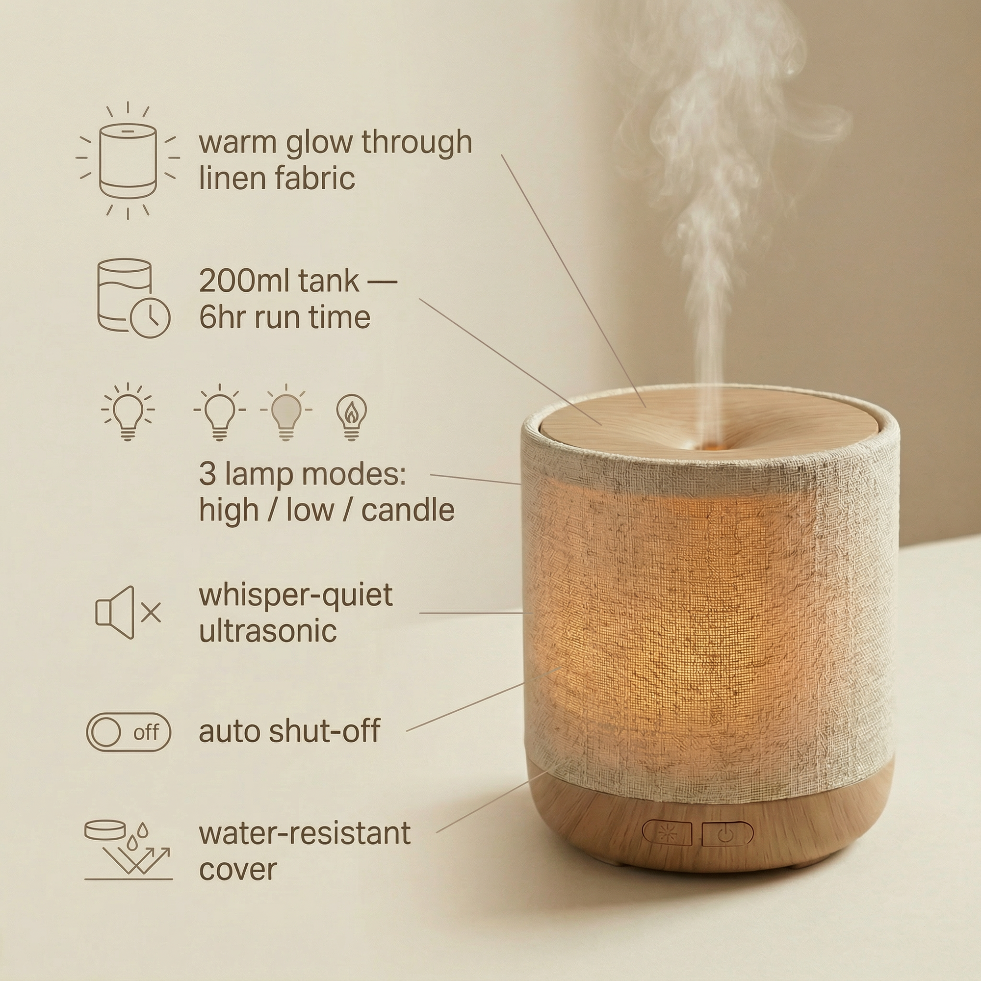 linen aroma diffuser