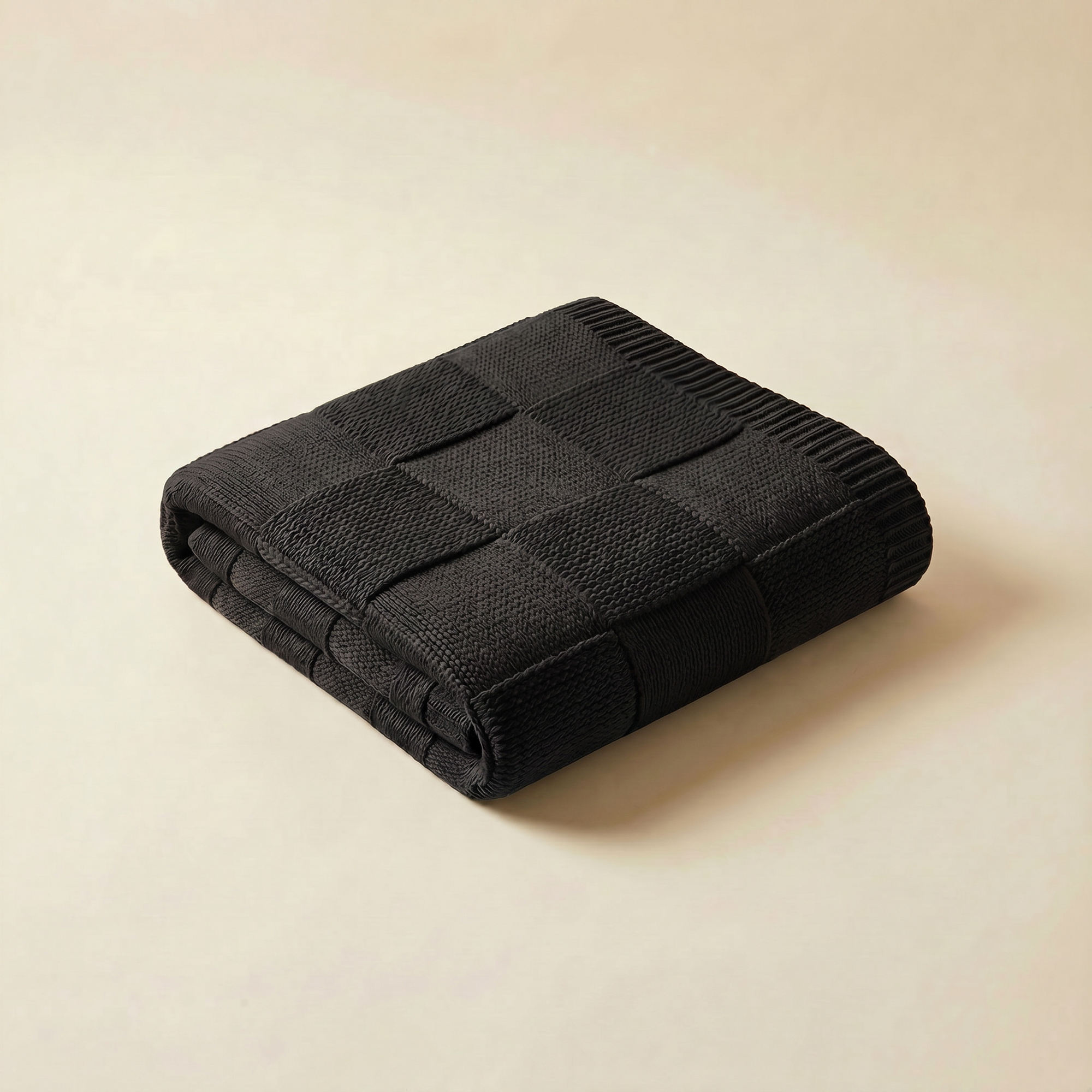 cotton knitted throw
