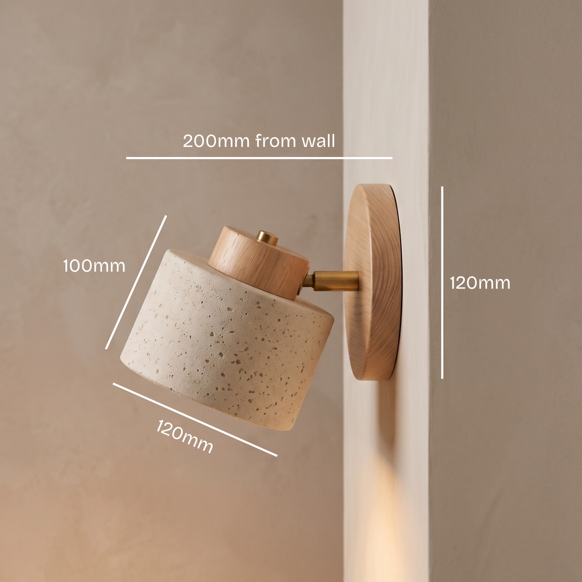 iwa travertine wall light