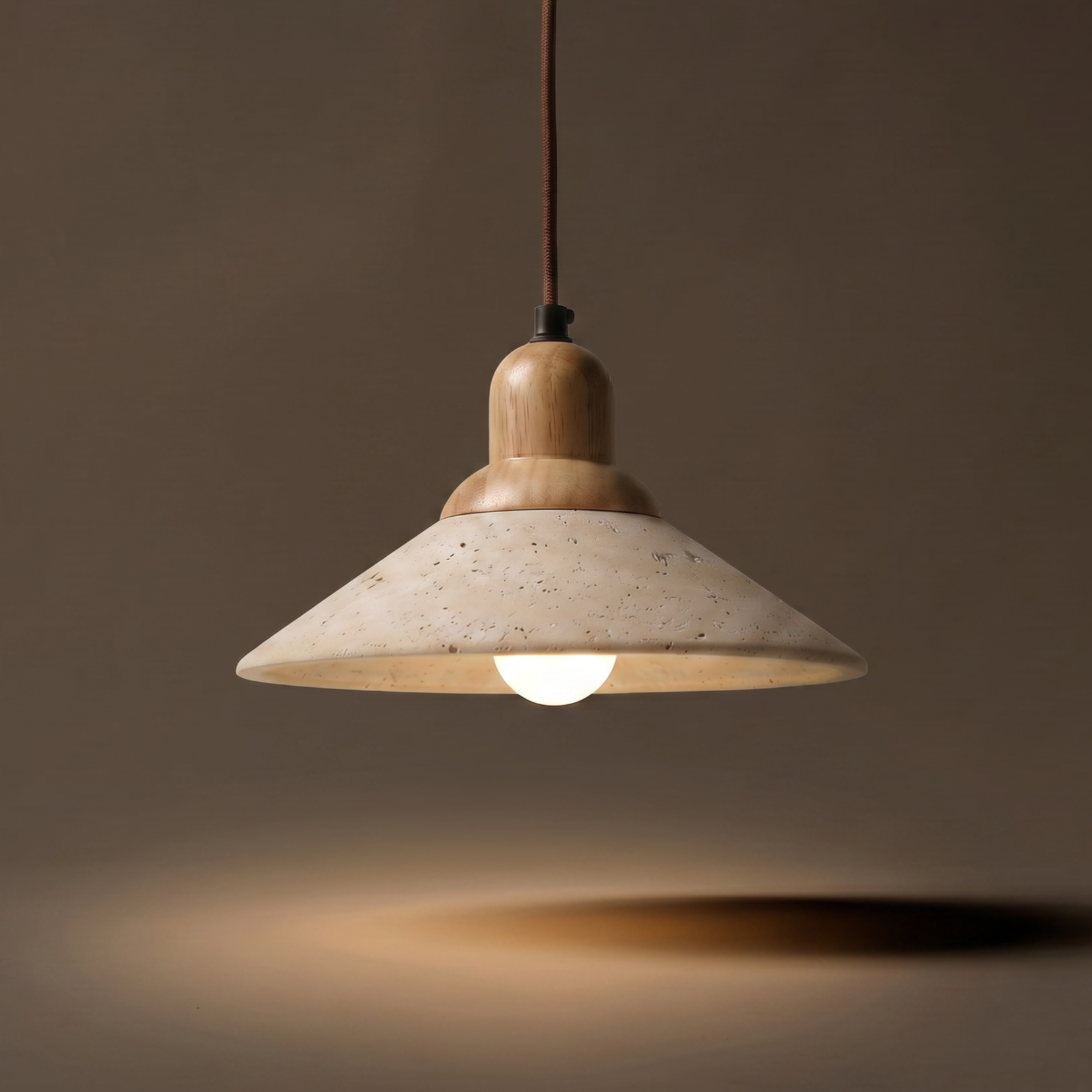 kasa travertine pendant light