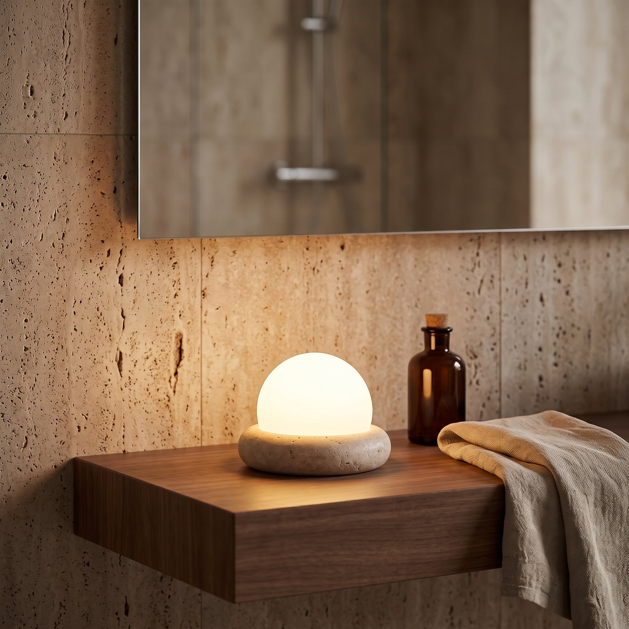 oboro travertine lamp