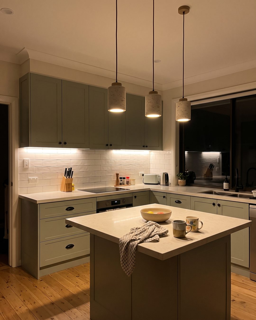 travertine pendant light