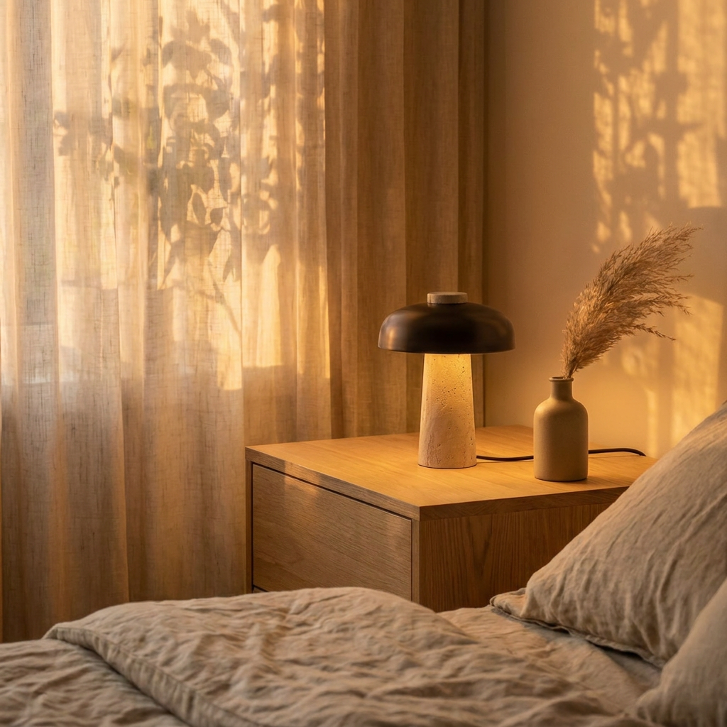 tor travertine lamp