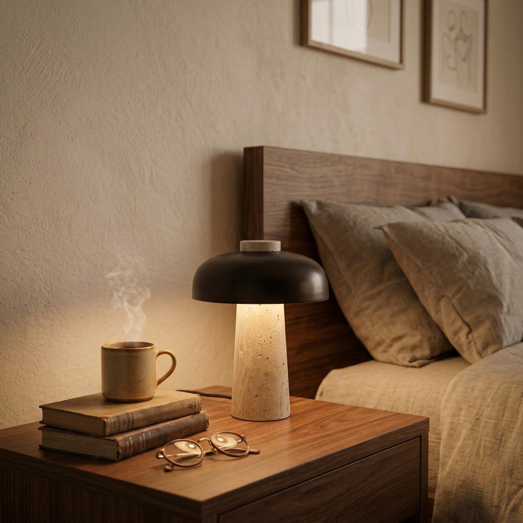 tor travertine lamp