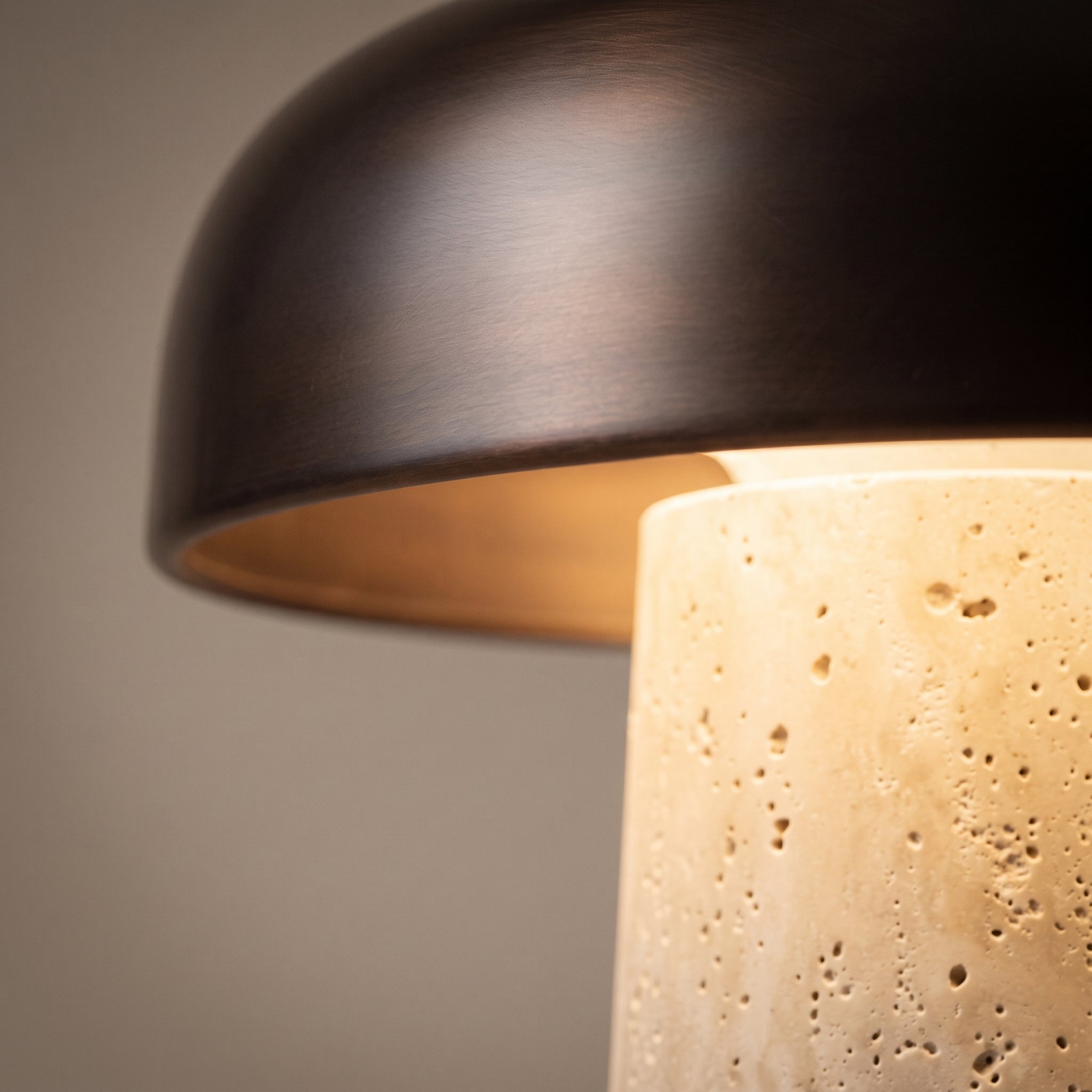 tor travertine lamp