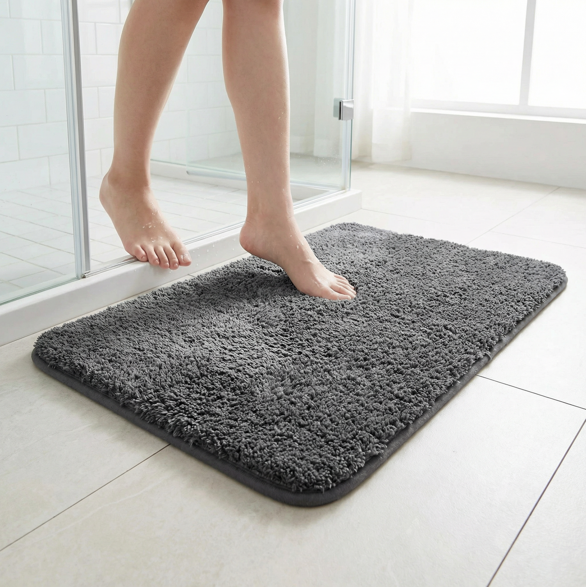 Memory foam quick dry bath mat