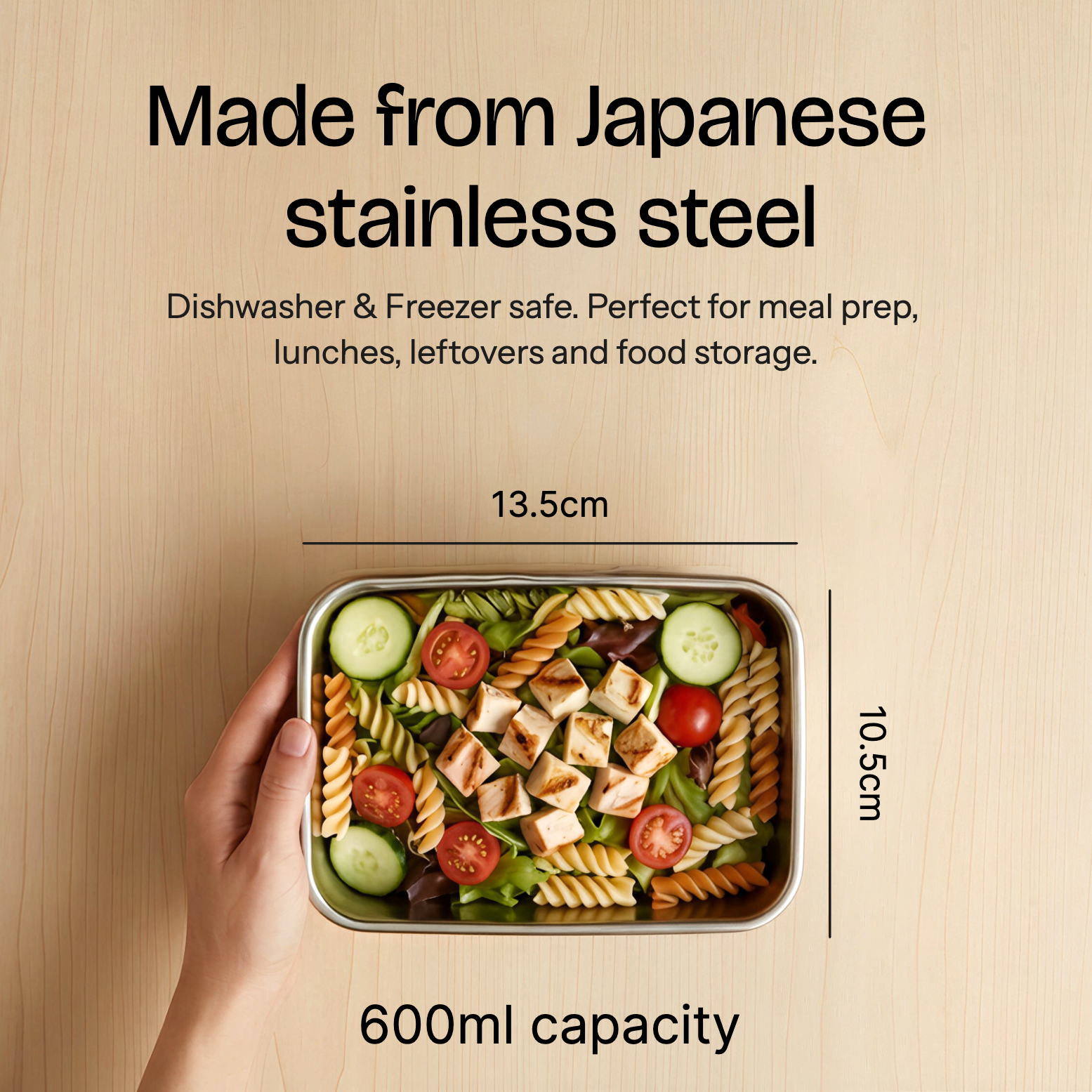 stainless steel meal prep set