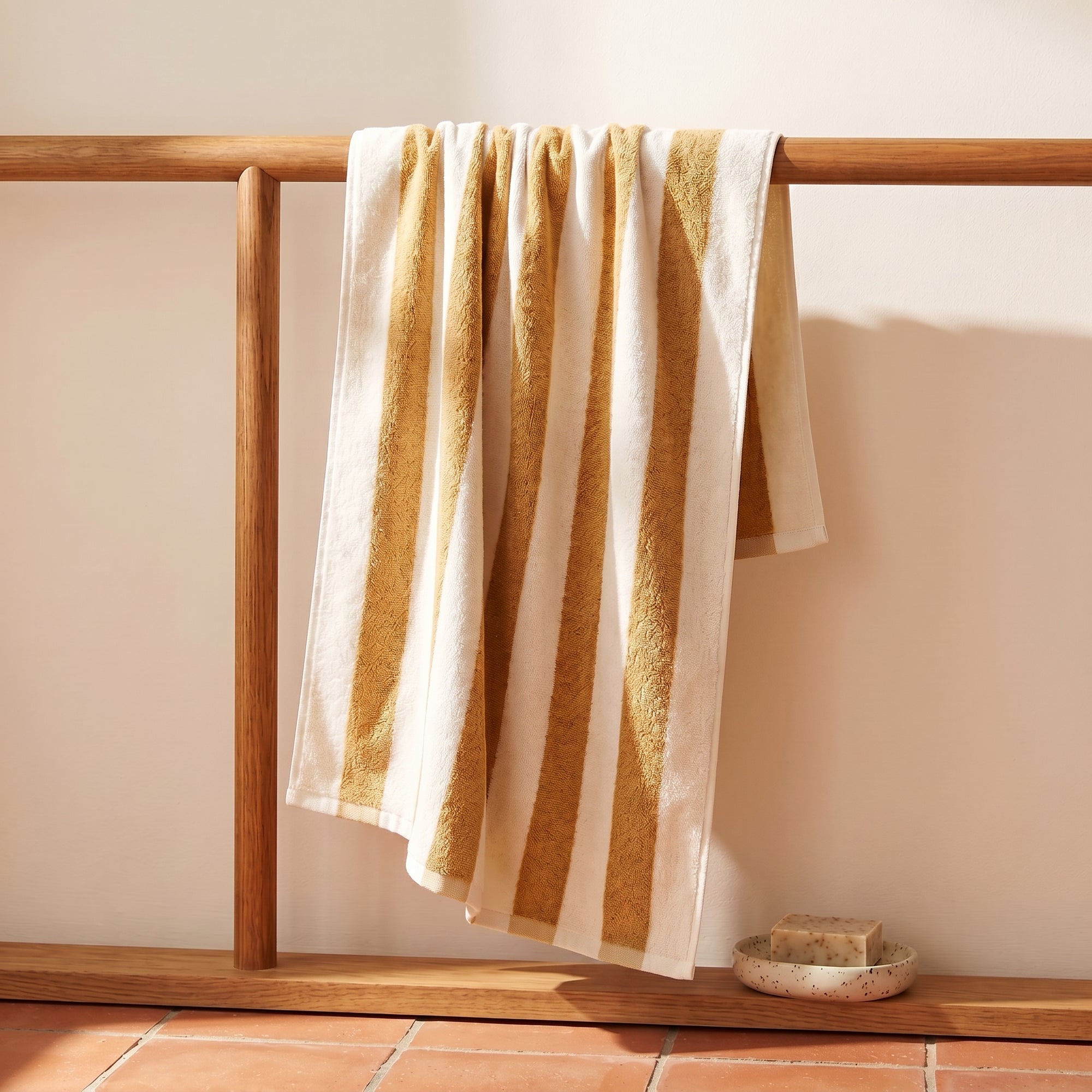 ren striped towel set