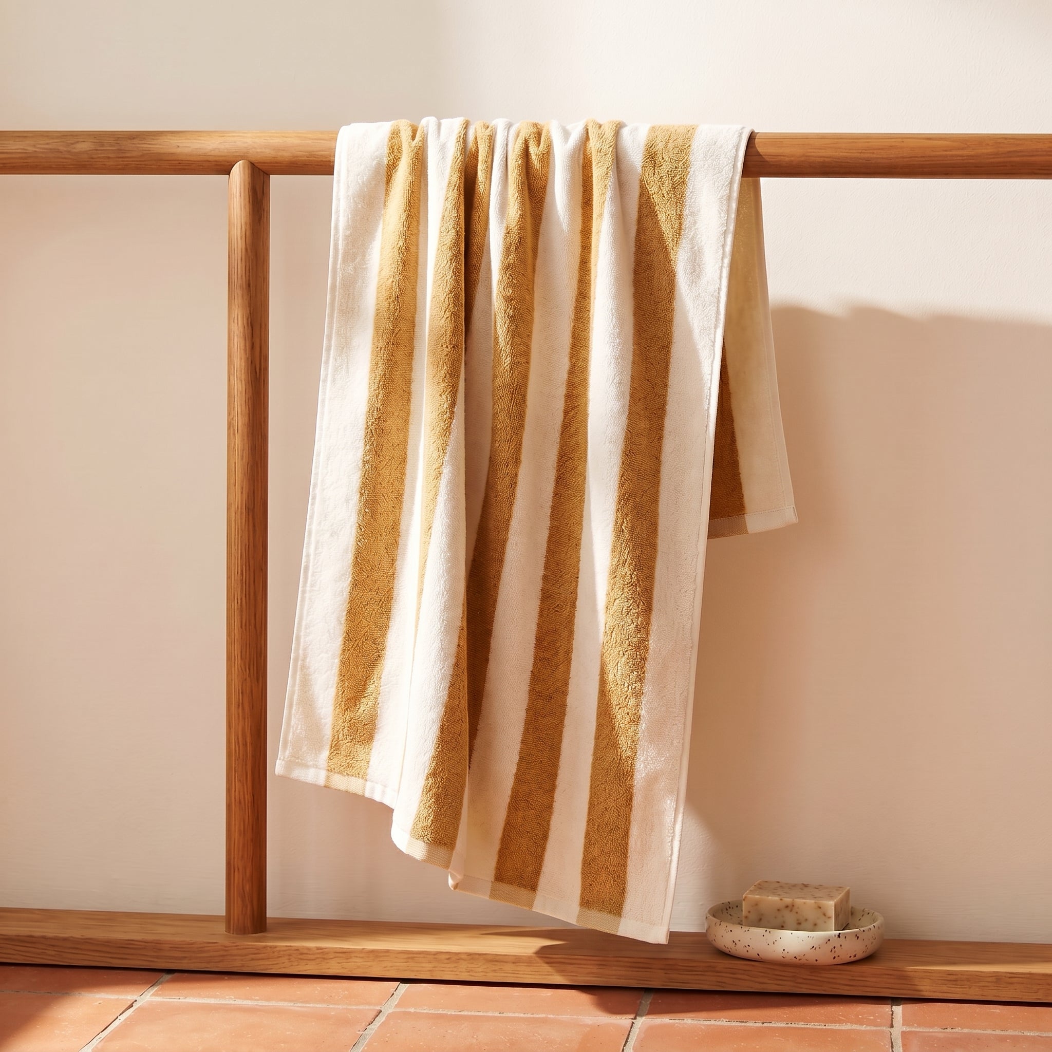ren striped towel set