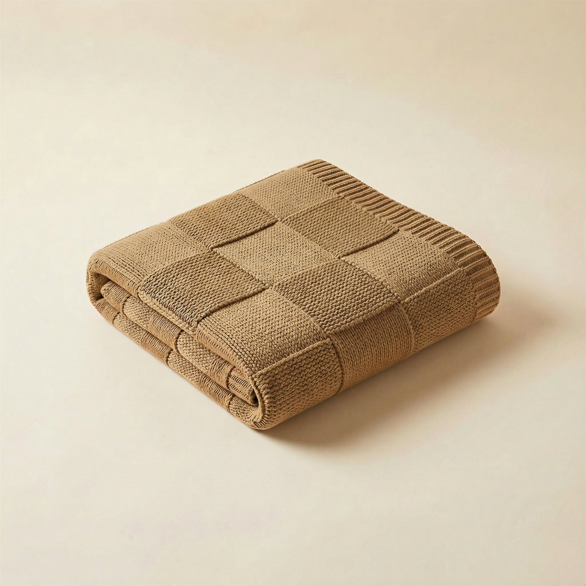 cotton knitted throw