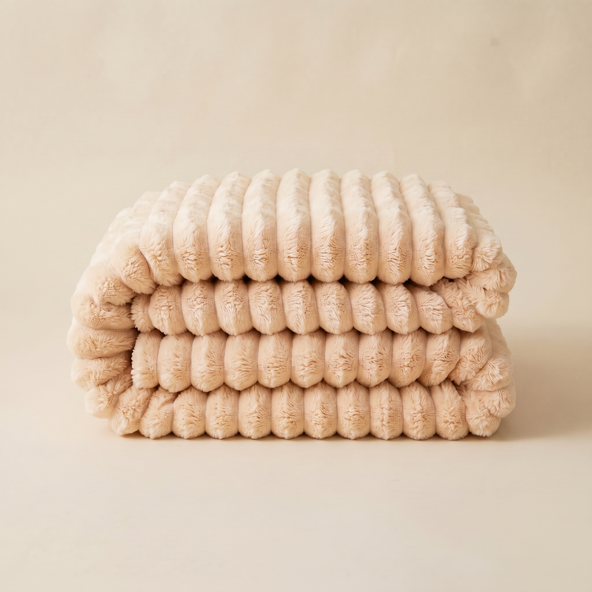 ultra soft ribbed fleece blanket