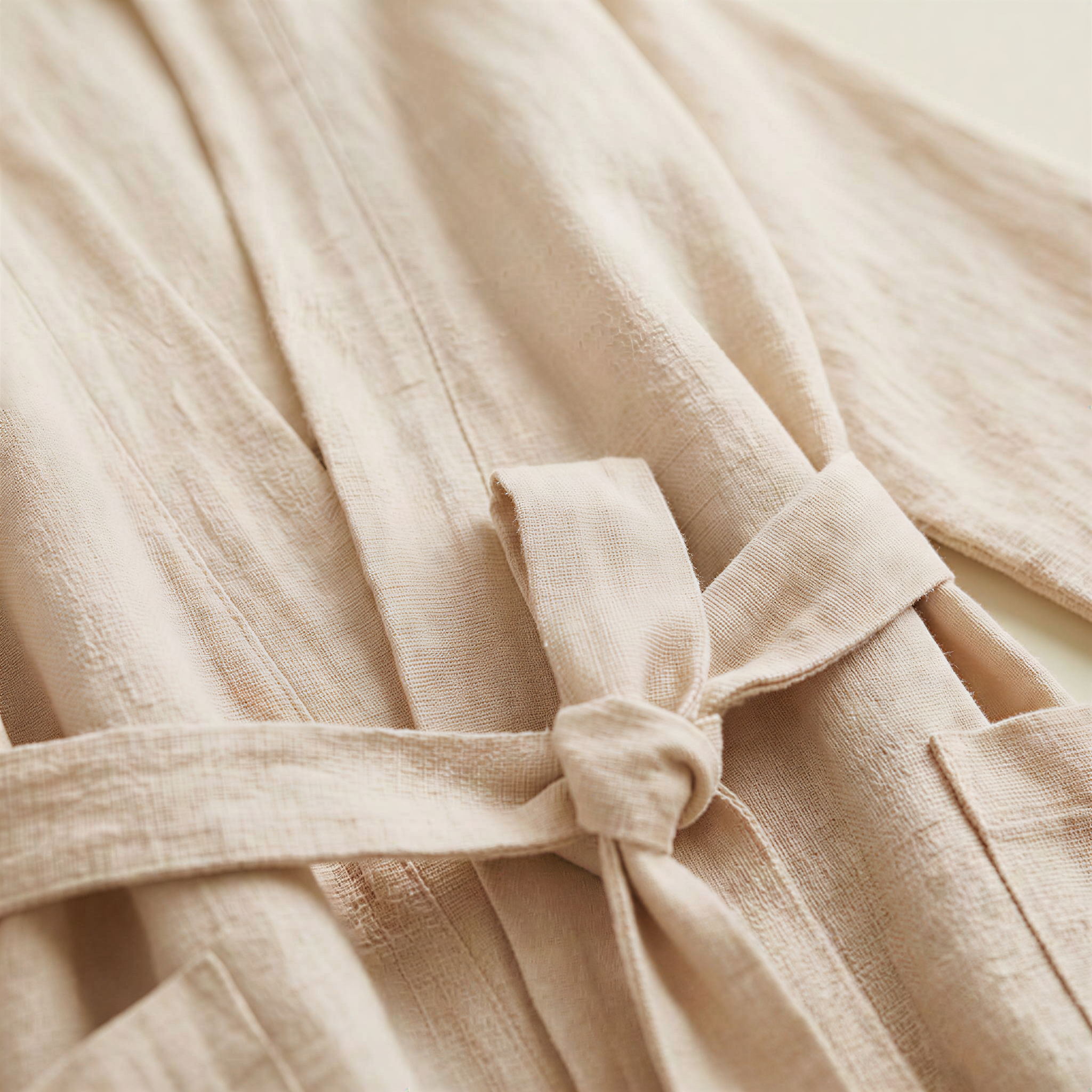 linen cotton dressing gown