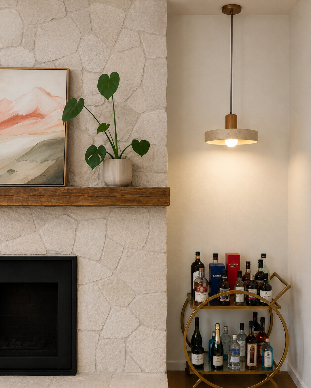 Ishi Travertine Pendant Light