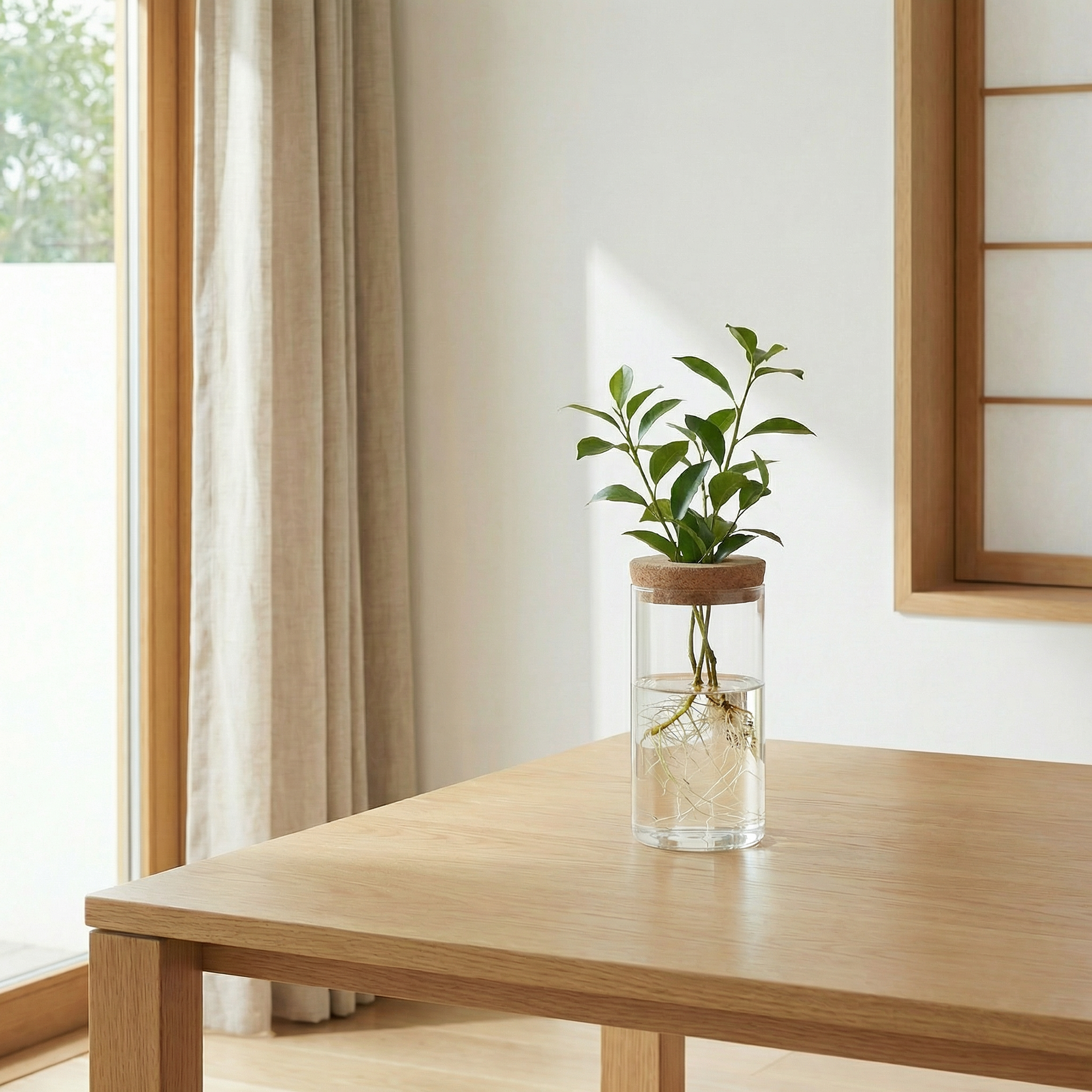 glass hydroponic set