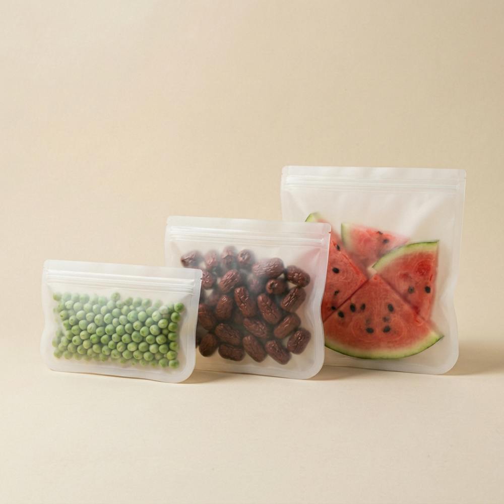 reusable silicone food pouch set