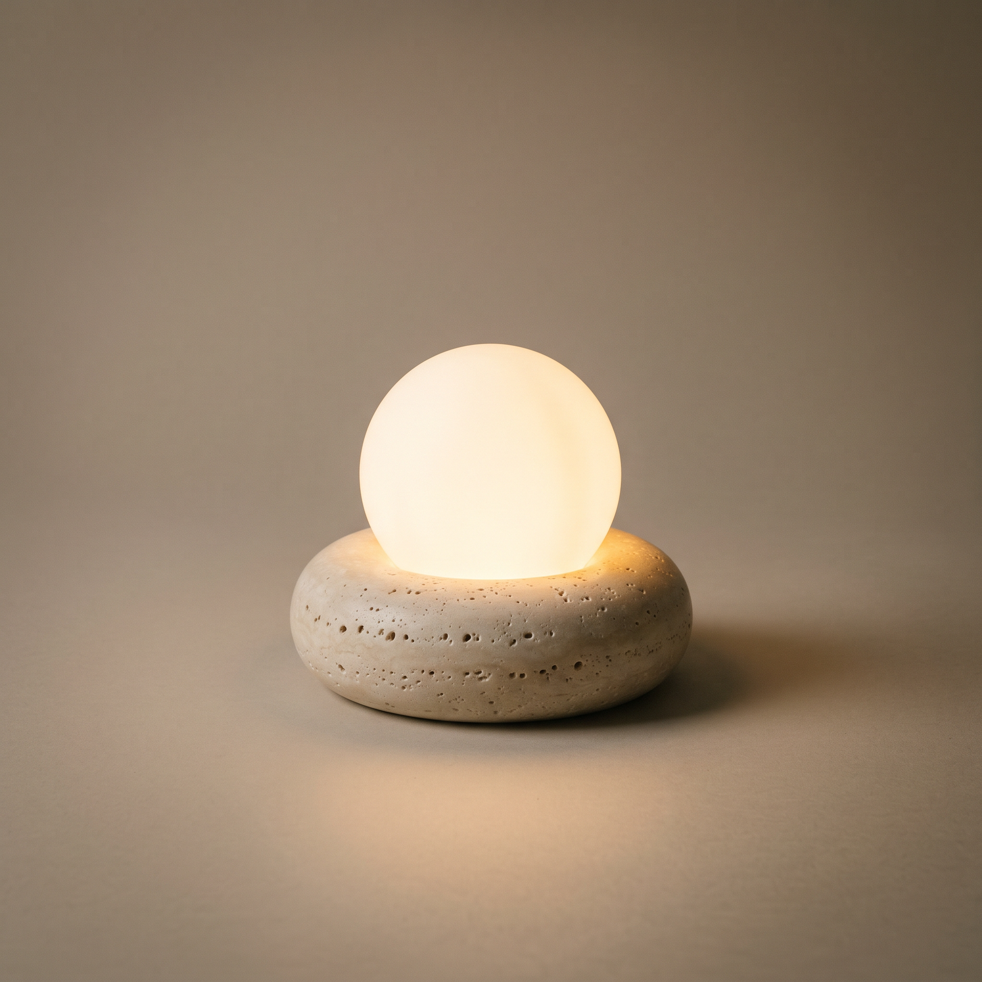oboro travertine lamp