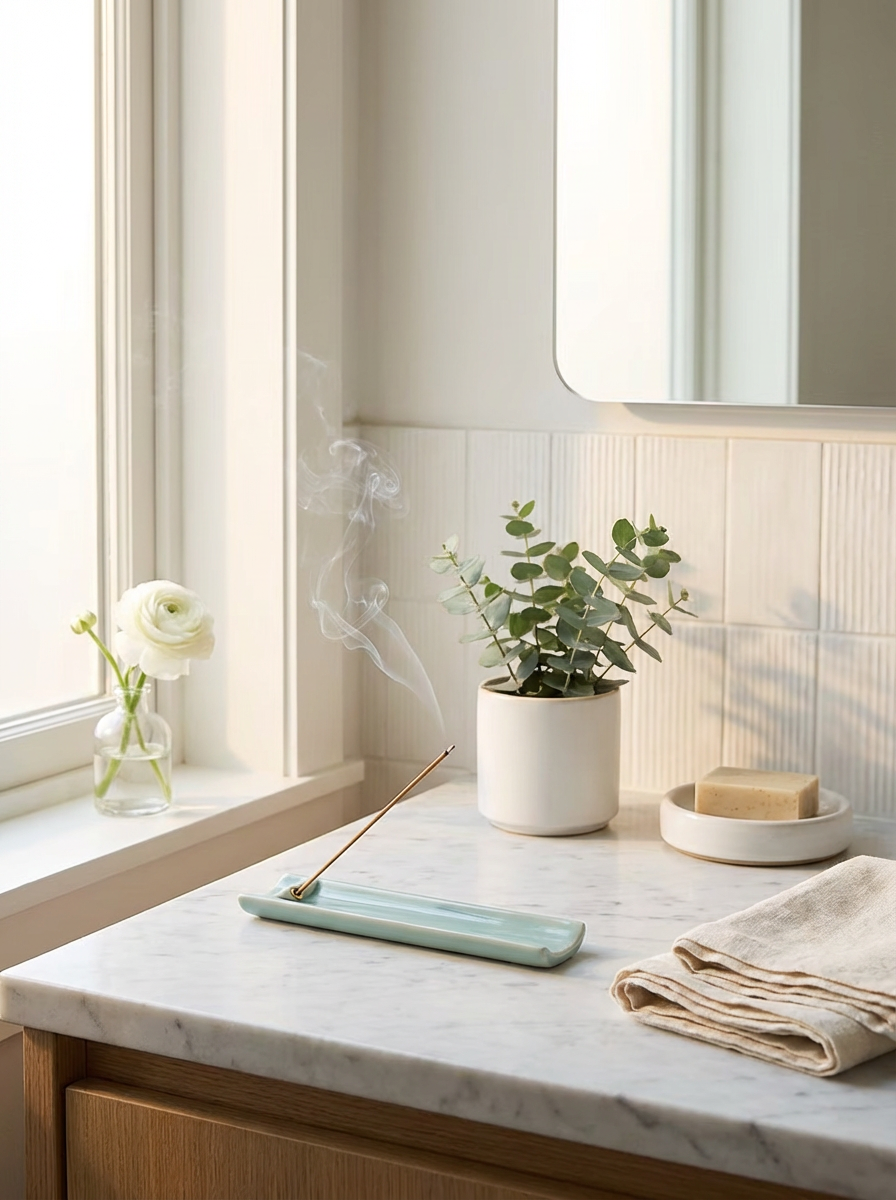 ceramic bamboo incense tray