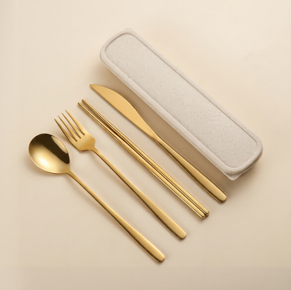 four piece portable cutlery set