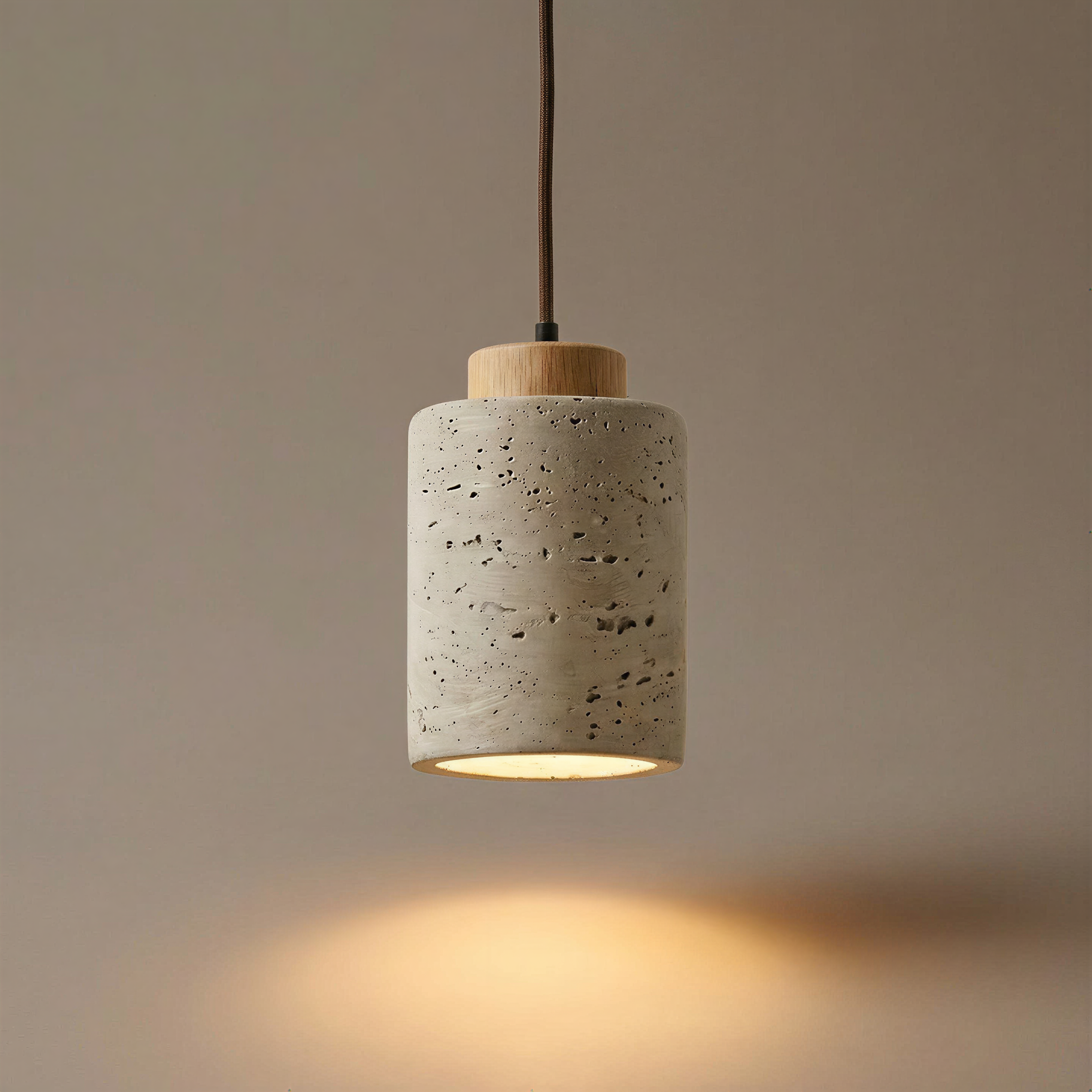 travertine pendant light