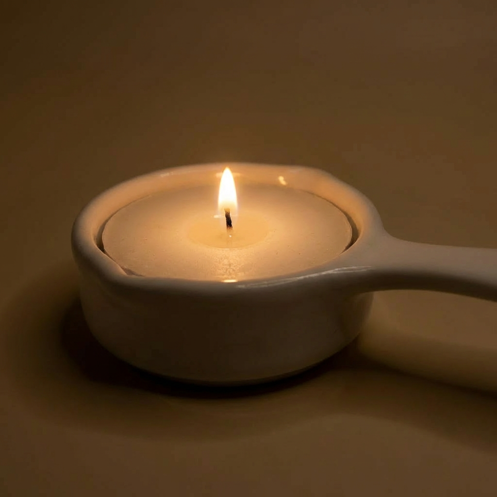 ceramic tea light candle tray