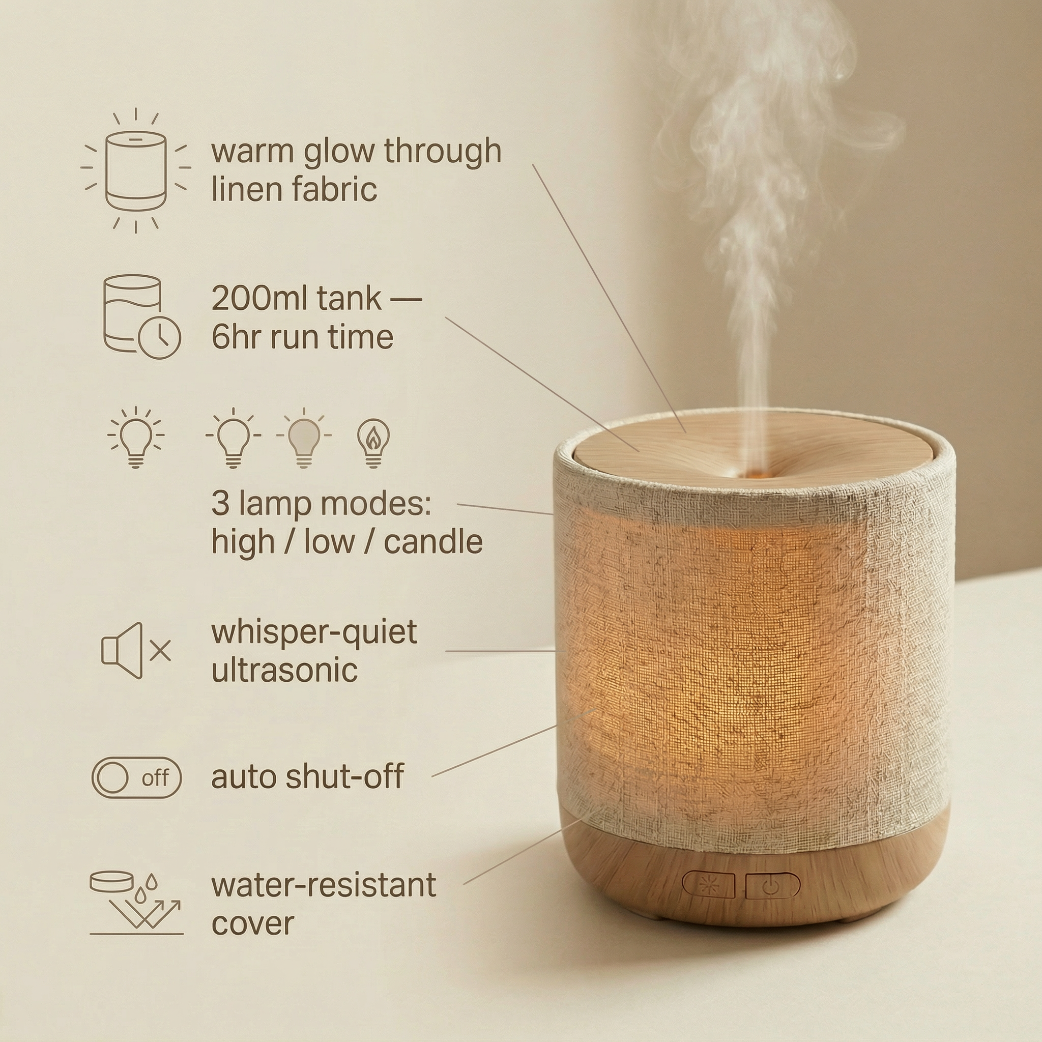 linen aroma diffuser