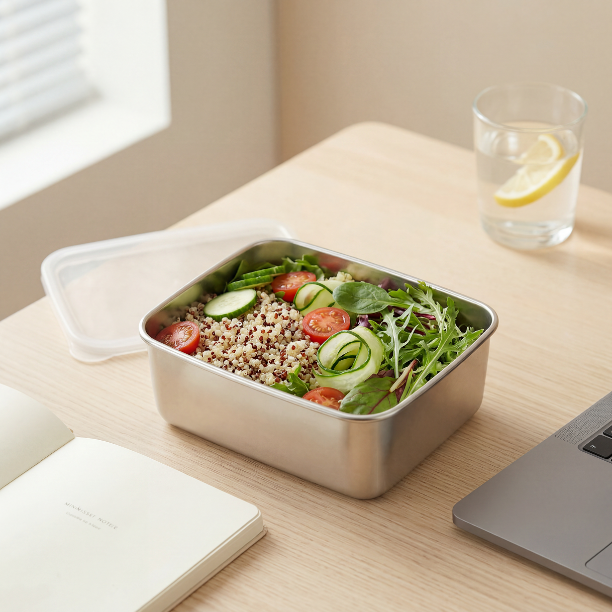 stainless steel meal prep set