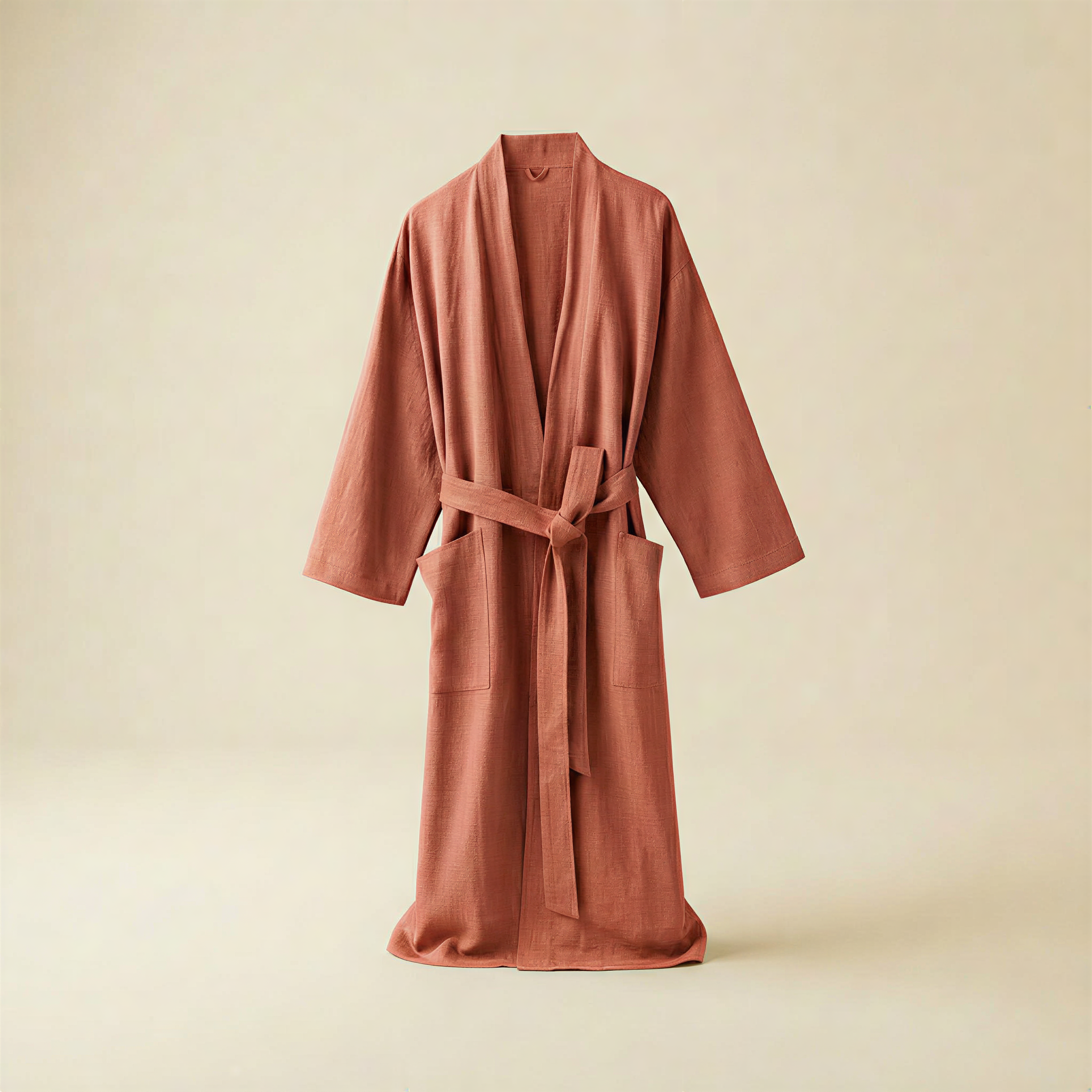 linen cotton dressing gown