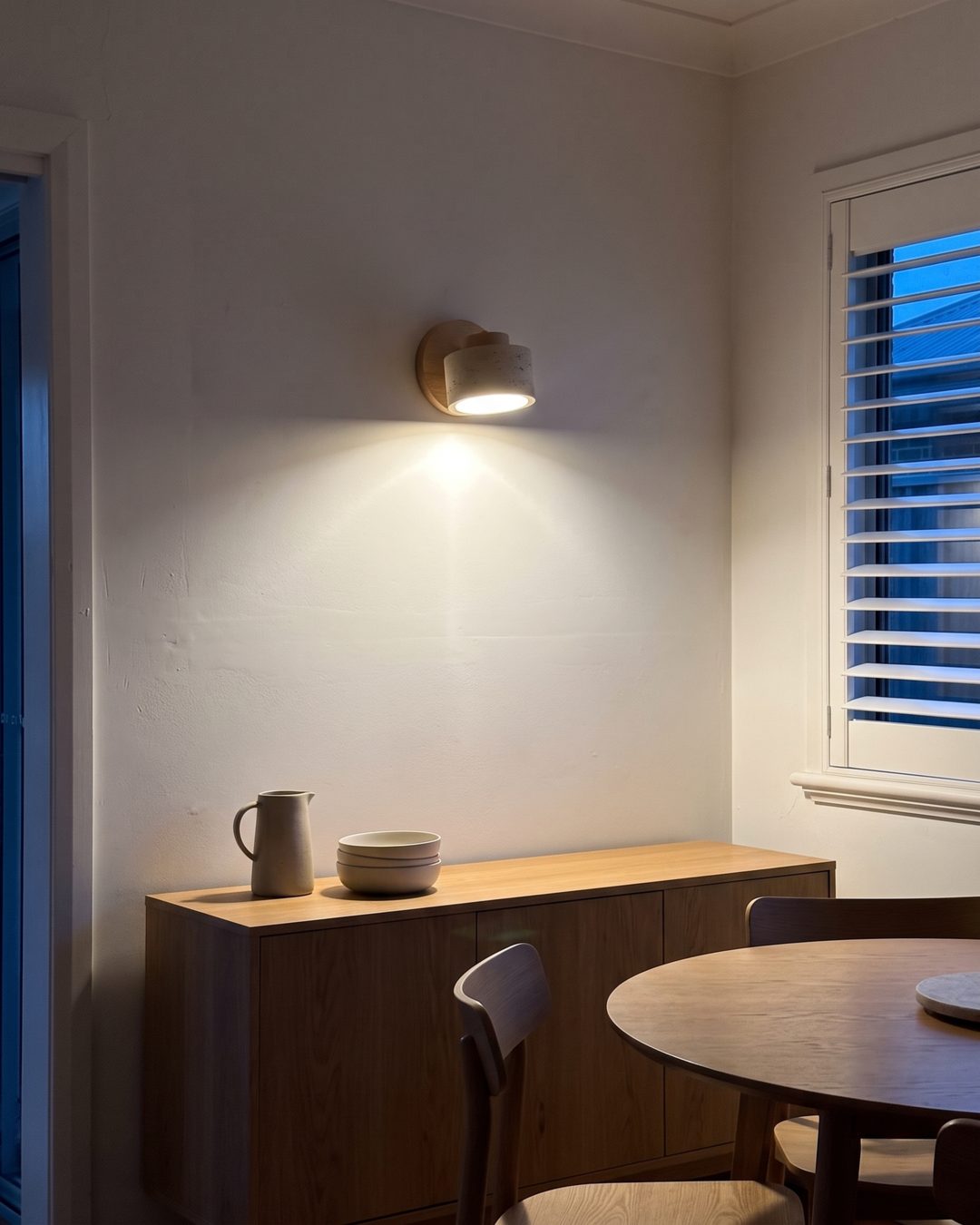 iwa travertine wall light