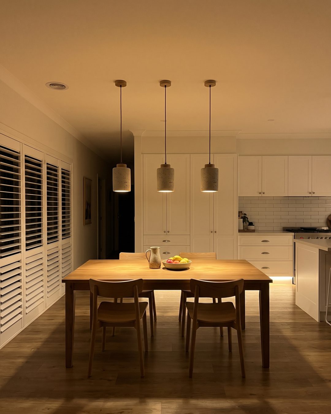 travertine pendant light