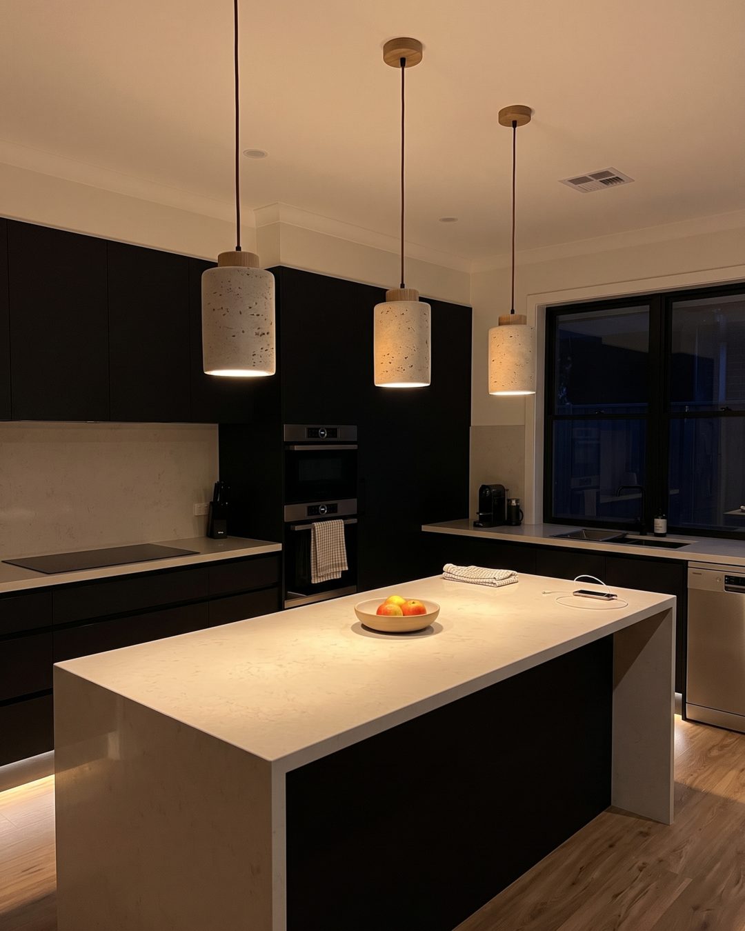 travertine pendant light